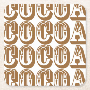 Cacao Kartonnen Onderzetters