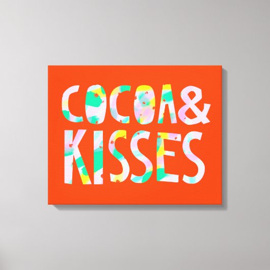 Cacao & Kisses Canvas Afdruk (Voorkant)
