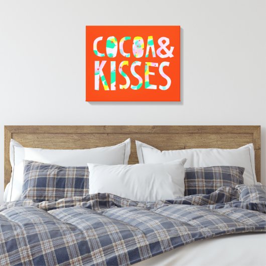 Cacao & Kisses Canvas Afdruk (Insitu (Slaapkamer))