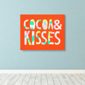 Cacao & Kisses Canvas Afdruk (Insitu (Houten vloer))