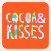Cacao & Kisses Kartonnen Onderzetters (Voorkant)