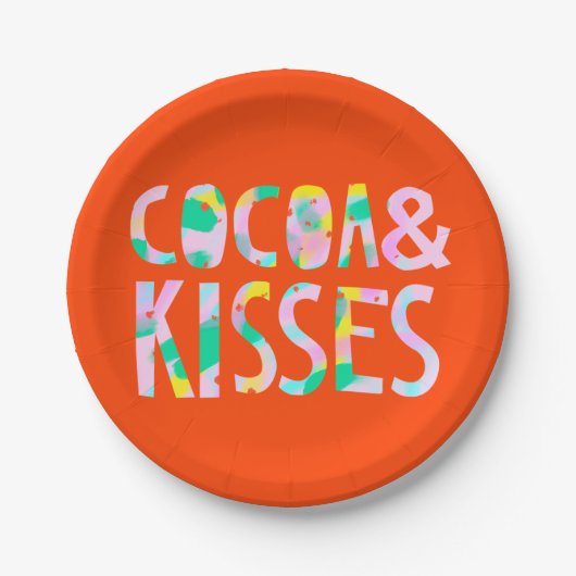 Cacao & Kisses Papieren Bordje (Voorkant)
