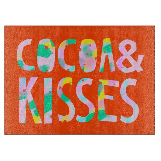 Cacao & Kisses Snijplank (Voorkant)