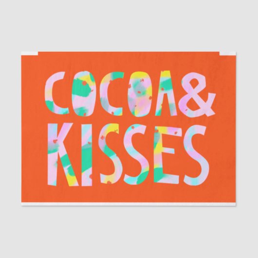 Cacao & Kisses Tissuepapier (Voorkant)