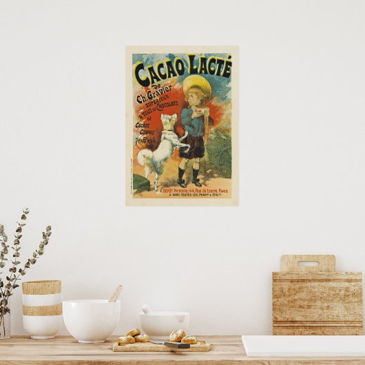 Cacao Lacte poster (Keuken)