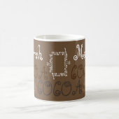 Cacao marshmallow warme chocolade typografie kunst koffiemok (Center)