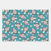 Cacao marshmallows warme chocolademelk snoep winte inpakpapier vel (Voorkant 2)