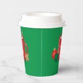 Cacao Mok Green Holiday Paper Cup Papieren Bekers (Rechts)