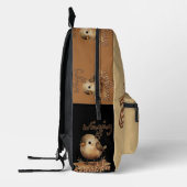 Cacao Petite Speelse Kunst Bedrukte Rugzak (Links)