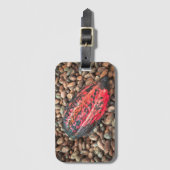 Cacao-peul  bagagelabel (Voorkant (verticaal))