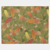 Cacao Pods Fleece Deken (Voorkant (Horizontaal))