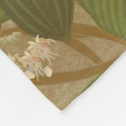 Cacao Pods Fleece Deken (Hoek)