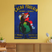 Cacao Poulain posterEuropa Canvas Afdruk (Insitu (Woonkamer))