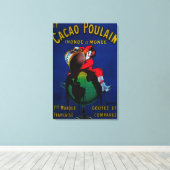 Cacao Poulain posterEuropa Canvas Afdruk (Insitu (Houten vloer))