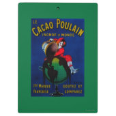 Cacao Poulain  posterEuropa Klembord (Achterkant)