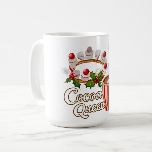 Cacao Queen Funny Christmas Mok (Voorkant links)