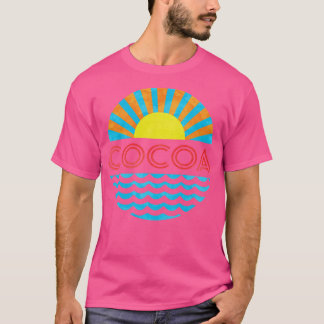 cacao strand zon en golven t-shirt