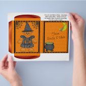 Cacao, thee, cider Packet Halloween Autumn Favors Flyer (Hand)