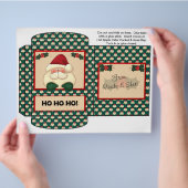 Cacao, thee, cider Packet Santa kerstfeestjes Flyer (Hand)