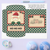 Cacao, thee, cider Packet Santa kerstfeestjes Flyer (Enkel)