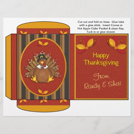Cacao, thee, Thanksgiving ciderverpakking Flyer (Voorkant)