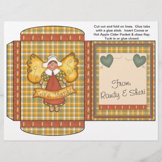 Cacao, thee, Thanksgiving ciderverpakking Flyer (Voorkant)