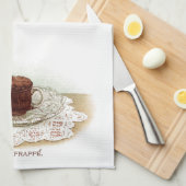 cacao Victoriaans warme chocoladeelegant Theedoek (Quarter Fold)