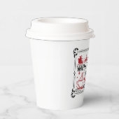 cacao warme kerstwoordkunst papieren bekers (Rechts)