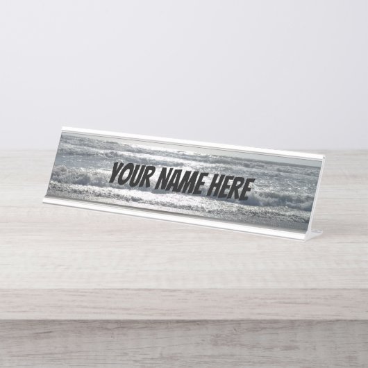 Cacaobeach Bureau Naambordje (Voorkant)