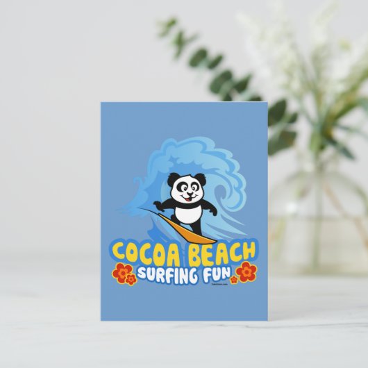 Cacaobeach Surfun Briefkaart (Staand voorkant)