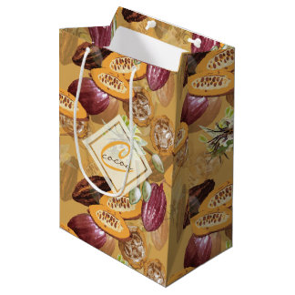 Cacaobonen, chocoladebloemen, Natuur-cadeaus Medium Cadeauzakje