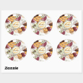 Cacaobonen, chocoladebloemen, Natuur-cadeaus Ronde Sticker (Vel)