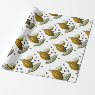 Cacaoboon, illustratiecadeaupapier cadeaupapier