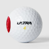cacaodraden rood golfballen (Logo)
