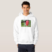 cacaodraden rood hoodie (Voorkant volledig)