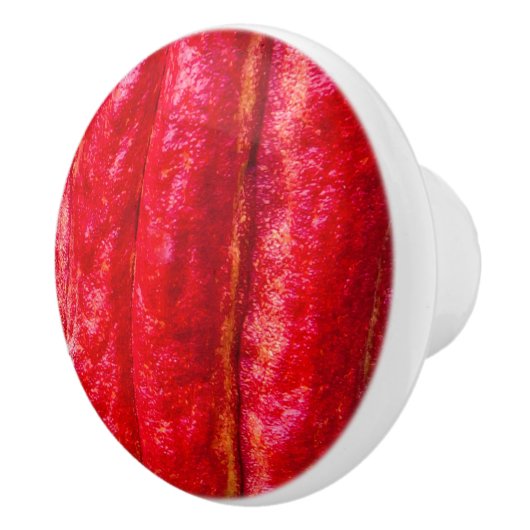 cacaodraden rood keramische knop (Rechts)