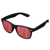 cacaodraden rood retro zonnebril (Gekanteld)