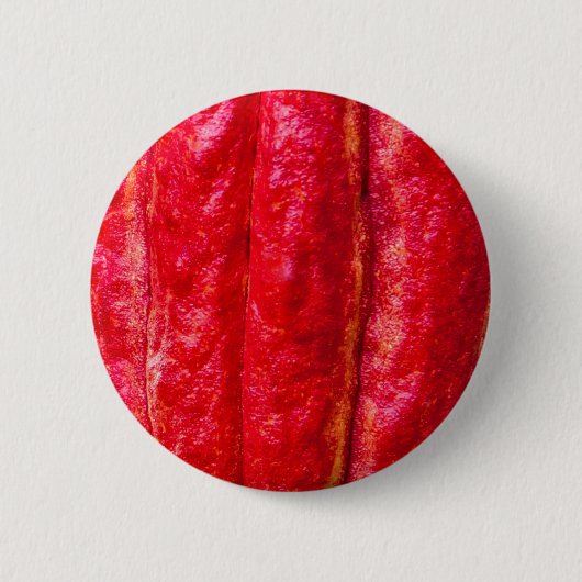 cacaodraden rood ronde button 5,7 cm (Voorkant)