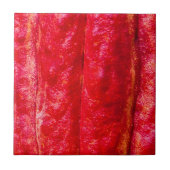 cacaodraden rood tegeltje (Voorkant)