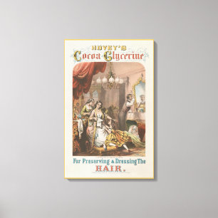 Cacaoglycerine van Hovey, circa 1860 Canvas Afdruk