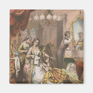 Cacaoglycerine van Hovey, circa 1860 Magneet