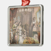 Cacaoglycerine van Hovey, circa 1860 Metalen Ornament (Links)