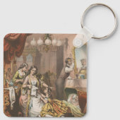 Cacaoglycerine van Hovey, circa 1860 Sleutelhanger (Achterkant)