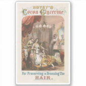 Cacaoglycerine van Hovey, circa 1860 Sticker (Voorkant)