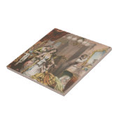 Cacaoglycerine van Hovey, circa 1860 Tegeltje (Zijkant)