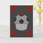 cacaokoekje kaart (Gele Bloem)