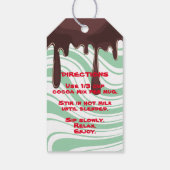 Cacaomix in een label met cadeau voor potten cadeaulabel (Achterkant)