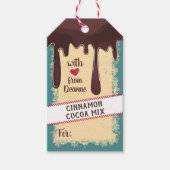 Cacaomix in een label met cadeau voor potten cadeaulabel (Voorkant)