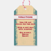 Cacaomix in een label met cadeau voor potten cadeaulabel (Achterkant)