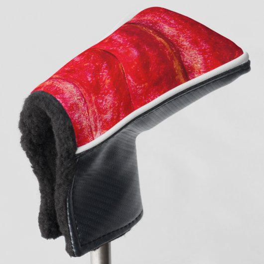 cacaopeul rood golfheadcover (3/4 voorkant)